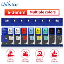 Unistar 31 Colors Label Tape TZ-231 TZ-221 Compatible for Brother PT Label Printers tze-231 Compatible For Brother Label Maker 2024 - buy cheap
