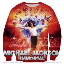 Sudadera con estampado 3D de Michael Jackson para hombre, abrigo Unisex, ropa de Hip-hop, trajes de hombre, chaquetas y abrigos, Sudaderas 2024 - compra barato