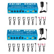 Hot AD-Caline P1 Isolated Power Supply 18V 2A 36W Guitar Effects Pedal 8 Isolated Outputs Power Supply P1 Blue Color Guitar Acce 2024 - buy cheap