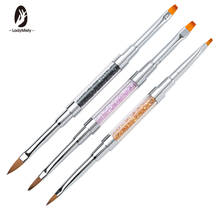 2 насадки для ногтей, УФ-гель, кристальная ручка для ногтей, плоская ручка для рисования, кисть для ногтей, карандаш для нанесения страз маникюрные инструменты для ногтей, маникюр 2024 - купить недорого