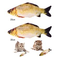 Juguetes para gatos de 20cm y 30cm, rascador relleno de hierba gatera, simulación vívida de menta, pescado relleno, productos para mascotas 2024 - compra barato