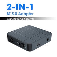 2 in 1 Bluetooth 5.0 Audio Transmitter Receiver 3.5mm Wireless Adapter Music Stereo Audio Dongle For TV Car/Home Audio Speakers 2024 - buy cheap
