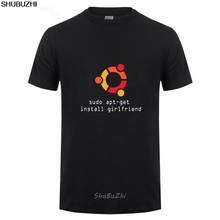 ubuntu LINUX for human beings T-shirt Top Lycra Cotton Men T shirt For Boyfriend Mens shubuzhi fashionable Brand sbz3285 2024 - buy cheap