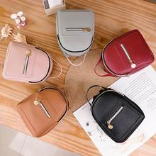 Mini Backpack Women PU Leather Teenage Girls Kids Fashion New Small Bagpack Female Ladies School Backpack Multi-Function 2024 - buy cheap