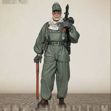 Oficial de la Wii WWII 1/16, figura de modelo de resina GK, soldado de la Wii WWII sin montar y kit sin pintar 2024 - compra barato