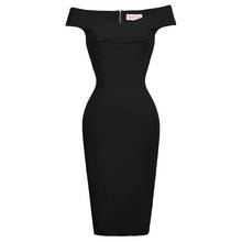 Belle Poque Sexy Women Retro Vintage Off Shoulder dresses Hips-Wrapped office lady work business Bodycon Pencil going out Dress 2024 - buy cheap