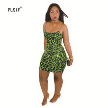 Summer hot sale sexy spaghetti strap lady sheath dress beach style fashion sexy print short dress 2024 - buy cheap