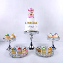 3 pces-11 pces prata cor pérola bolo carrinho terno ferramenta de decoração do casamento cupcake conjunto de fornecimento de ouro 2024 - compre barato