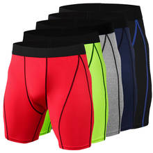 Calça de compressão para homens, bermudas de compressão para academia, corrida, treino, mma, corrida, basquete, musculação, secagem rápida, calças curtas para crossfit 2024 - compre barato