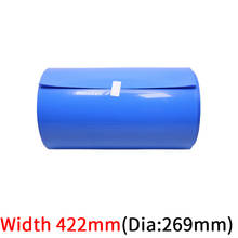 Largura 420mm pvc tubo de psiquiatra de calor bateria de lítio isolado filme envoltório proteção caso pacote cabo de fio manga preto azul 2024 - compre barato