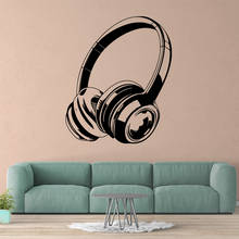 Pegatina de pared moderna para auriculares, calcomanías artísticas de Pvc para decoración de habitación de niños 2024 - compra barato