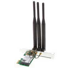 Dual-Band 2.4/5GHz 300M Desktop PCI-E Wireless Card+3 Antenna For Intel 4965AGN 2024 - buy cheap