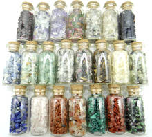Botellas de vidrio Natural de 53x22m, piedras de virutas, colgante de decoración de Aventurina de cristal de cuarzo para accesorios de fabricación de joyas diy 2024 - compra barato
