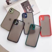 Phone Case For iPhone 11 Pro Max 12 Luxury Contrast Color Frame Protective Case For iPhone XR X XS Max 7 8 6 Plus SE2 2020 Cover 2024 - buy cheap
