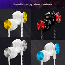 In-ear 3.5mm Wired Earphone Metal Sport Music Headset with Microphone 4D Stereo Wired Earphones for Iphone Samsung Xiaomi 2024 - buy cheap