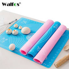 WALFOS 40x50cm Big Size Silicone Cake Dough Pastry Fondant Rolling Cutting Mat Baking Pad Pastry Boards Cookie Baking Mat 2024 - buy cheap