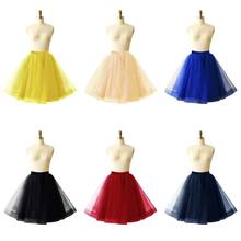 Petticoats Rockabilly Tulle Short Wedding Petticoat Underskirt Bridal Woman Tutu Skirt Cheap 2019 Wedding Accessories 2024 - buy cheap