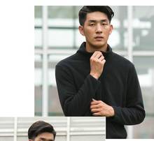 Original xiaomi Confortável de lã jaqueta casual 2019 cor sólida suave jaqueta masculina com zíper camisa 2024 - compre barato