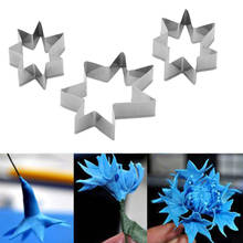 3 pcs/set Datura Petal Set Stainless Steel Candy Biscuit Cookie Cutters Fondant Cake Decorating Tools 2024 - buy cheap