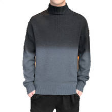 2022 Men Turtleneck Pullovers Mens Patchwork Turtle Neck Sweaters Male Jumper Casual Warm High Quality Knit Sweter M-3XL 2024 - buy cheap