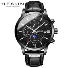 Switzerland Nesun Watch Men Luxury Brand Automatic Mechanical Watches Sapphire relogio masculino Moon phase Waterproof N9027-2 2024 - buy cheap
