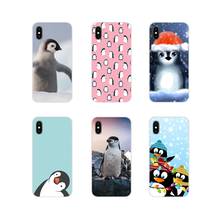Для Samsung Galaxy J1 J2 J3 J4 J5 J6 J7 J8 плюс 2018 Prime 2015 2016 2017 с рисунком милого пингвина аксессуары для телефона чехлы 2024 - купить недорого