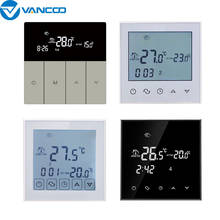 Vancoo-termostato de calefacción eléctrica, controlador de temperatura de habitación de 220V, termostato de calefacción de suelo cálido, pantalla táctil con Sensor 2024 - compra barato