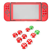 4PCS Mushroom Dots Cute Silicone Caps Thumb Grip Cover For Nintendo Switch Joy Con Joystick Analog Stick 2024 - buy cheap