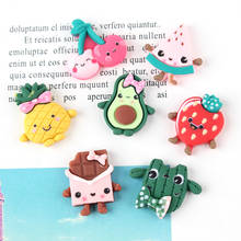 50Pcs Cartoon Fruits Flat Back Resin Embellishments DIY Craft Supplies Hair Accessories Phone Shell Patch Arts Decor Materials 2024 - buy cheap