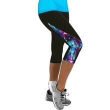 Спортивные Леггинсы для фитнеса 30 #, женские Цветочные штаны, леггинсы, облегающие укороченные брюки для спортзала, леггинсы большого размера, лосины для занятий спортом 2024 - купить недорого