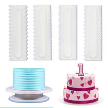 New Cake Scraper Smooth Cream Pastry Frosting Comb Baking Accessories 1Pcs Soft Candy Spatula Food Grade Plastic Cake Decoration 2024 - buy cheap