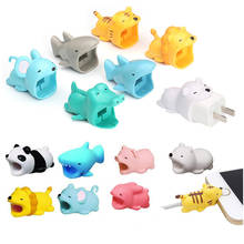 3D Cartoon USB Cable Accessory Set Animal Bite Charging Cable Protector For iphone X 8 7 6 5 USB Data Cable Line Protection 2024 - buy cheap