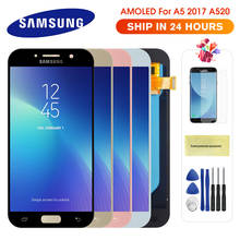 Super AMOLED Screen For Samsung Galaxy A5 2017 LCD Display Touch Screen Digitizer Replacment for Samsung A520 A520F SM-A520F 2024 - buy cheap