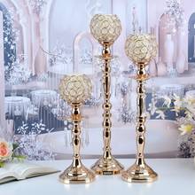 Crystals Candle Holders Delicate Wedding Candelabra Romantic Candlesticks Table Centerpiece For Home Decoration 3 size 2024 - buy cheap