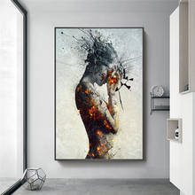 Modern Creative Canvas Painting Broken Woman Statue Art Print Poster Scandinavian Decor Wall Painting for Living Room Decoration 2024 - buy cheap