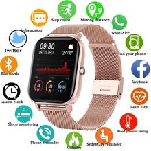 Новинка 2020, Смарт-часы P8 с цветным экраном для женщин и мужчин, полностью сенсорный фитнес-трекер, умные часы с кровяным давлением для женщин, умные часы для Xiaomi 2024 - купить недорого