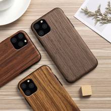 Newest Wood Grain Cases for IPhone X XS XR 11 Pro MAX 6 6S 7 8 Plus 5 5S SE 12 mini Soft TPU Protective Phone Back Cover Coque 2024 - buy cheap