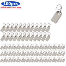 100pcs USB 2.0 flash drive 128gb pen drive memory stick 32GB 16GB flash card 64gb USB Stick 8gb flash drives Custom logo free 2024 - buy cheap