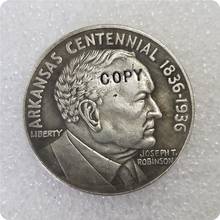 1936 Робинсон памятная Серебряная половина копия доллара памятные монеты-копия монет медаль коллекционные монеты 2024 - купить недорого