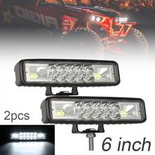 2pcs Ultra Bright 6 Inch 120W Flood Spot LED Work Light Bar Waterproof Warning Light for Car Tractor Truck 4x4 SUV 2024 - buy cheap