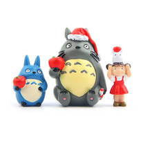 Фигурка японского аниме Koteta, экшн-модель Mi Vecino Totoro, мини-фигурка из смолы, подарок для детей, игрушка, Рождественское украшение для дома 2024 - купить недорого