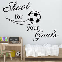 Exquisite Football Soccer Wall Stickers Bedroom Decor Girlsroom Sticker Kids Room Nature Decor Vinyl Art Wall Decals 2024 - buy cheap