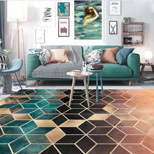 Gradient Color Rhombus Printed European Style Carpet Soft Carpets For Living Room Kitchen Anti-slip Rug Floor Mat Doormat 2024 - buy cheap