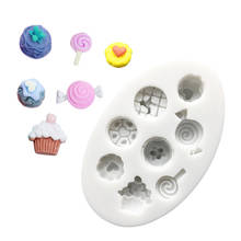 Lollipop Candy Silicone Sugarcraft Mold Chocolate Cupcake Baking Fondant Cake Decorating Tools 2024 - buy cheap
