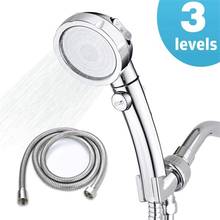 3 Spray Setting Bath Shower Head Adjustable High Pressure Shower Head Water Saving Shower Head and Hose Set for Bathroom 2024 - buy cheap