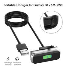 Carregador usb para samsung galaxy ajuste 2 carregamento cabo de dados berço doca fio para galaxy fit2 SM-R220 relógio inteligente acessórios 2024 - compre barato