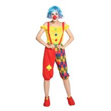 Purim feminino traje de palhaço carnaval festa de halloween trajes de circo adulto palhaço cosplay conjunto para a mulher suspender 2024 - compre barato
