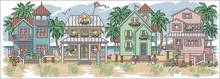 Dim 13726_ Seaside city Cross Stitch Kit Package Greeting Needlework Counted Cross-Stitching Kits New Style Counted 2024 - buy cheap
