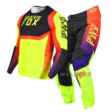 Delicate Fox 360 voke Jersey Pants Motocross Gear Set MX Combo BMX DH Dirt Bike Outfit Bicycle Off-road Kits Mens ATV UTV Suit 2024 - buy cheap