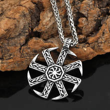 Kolovrat knot amulet slavs Stainless steel pendant necklace 2024 - buy cheap